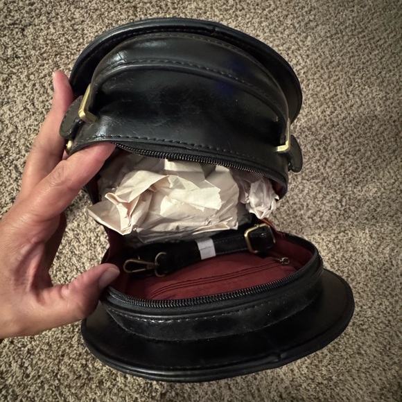 Elegant Black Clock Design Women's Bag - Picture 3 of 7